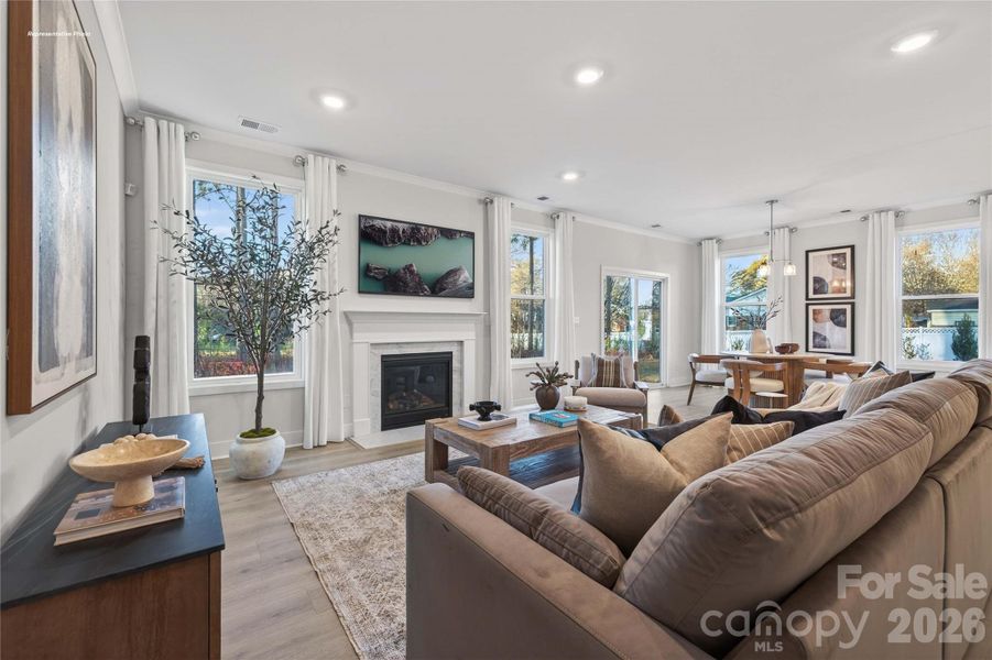Furnished interior view inside a new home in Brantley, Mooresville (Image 2). Furnished interior view inside a new home in Brantley, Mooresville (Image 2).