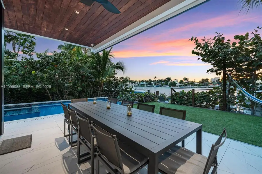 Exterior details and patio area of a home in , Miami Beach (Image 20).