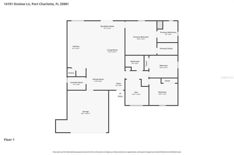 2D floor plan layout of this home in , Port Charlotte, FL (Image 5).