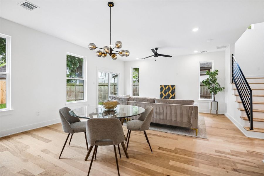 Furnished interior view inside a new home in , Houston (Image 6).