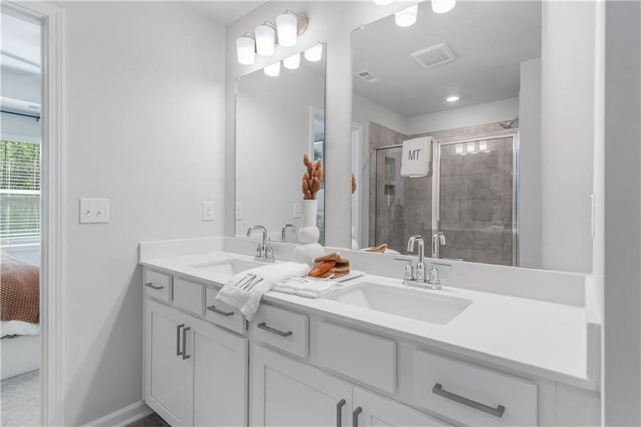 Furnished interior view inside a new home in Rosewood Farm, Lawrenceville (Image 38).