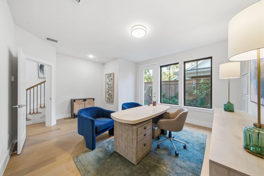 Furnished interior view inside a new home in Spring Valley Creek, Houston (Image 29).