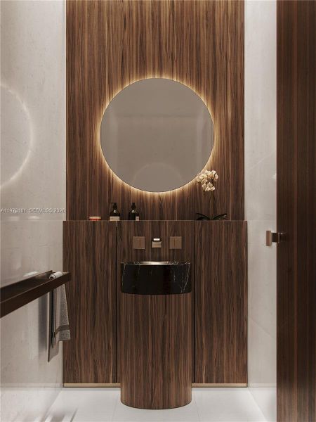 Close-up of interior finishes inside a home in , Miami (Image 7).