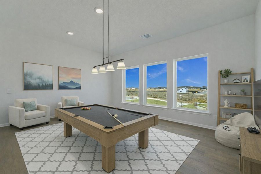 *Virtually Staged Game Room*