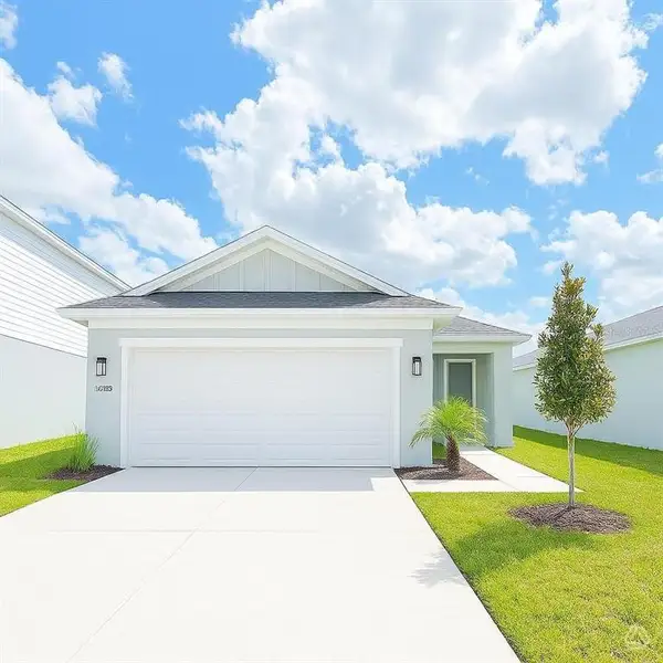 Front exterior of a new home in , Parrish, FL, highlighting curb appeal (Image 1). Front exterior of a new home in , Parrish, FL, highlighting curb appeal (Image 1).
