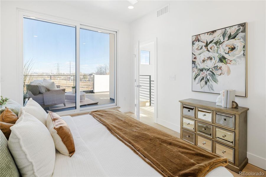 Furnished interior view inside a new home in , Denver (Image 37).