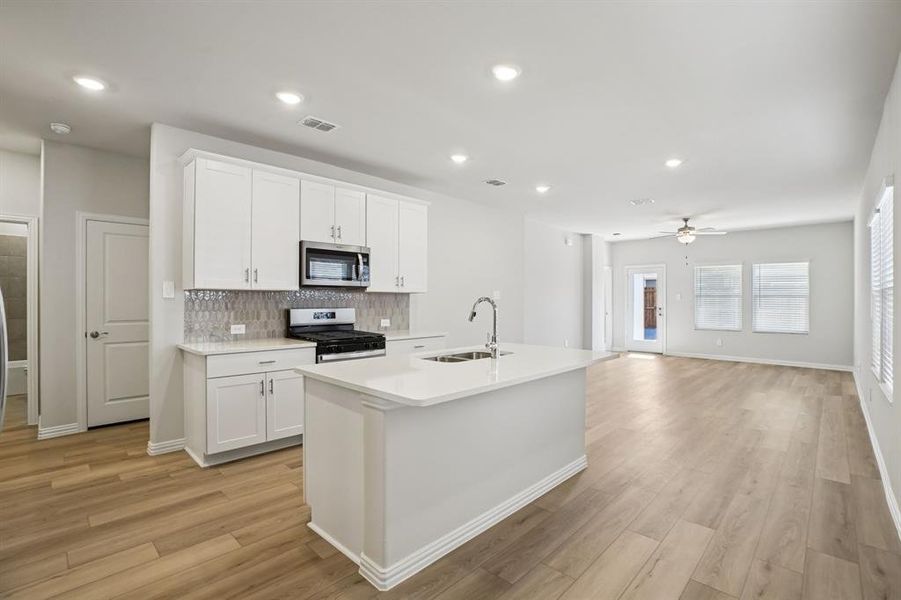 Furnished interior view inside a new home in Trails of Lavon - Spring Series, Lavon (Image 14).
