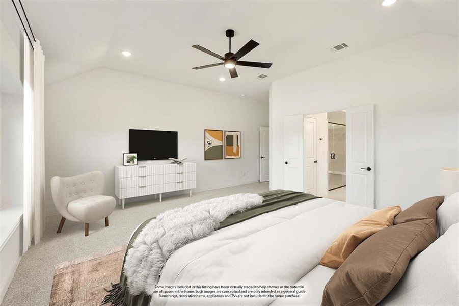 Furnished interior view inside a new home in Villages of Hurricane Creek, Anna (Image 16).