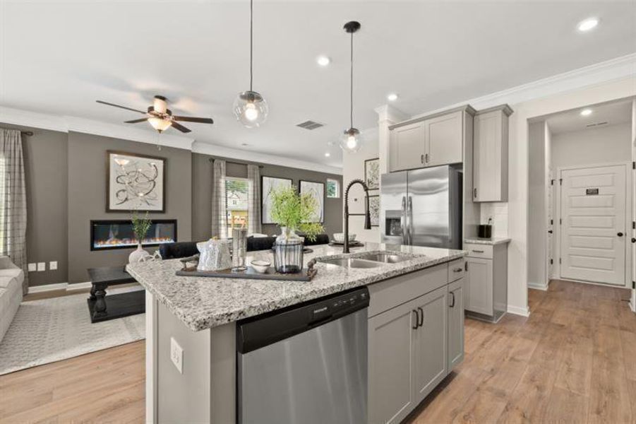 Furnished interior view inside a new home in Jameson Towns, Villa Rica (Image 7).