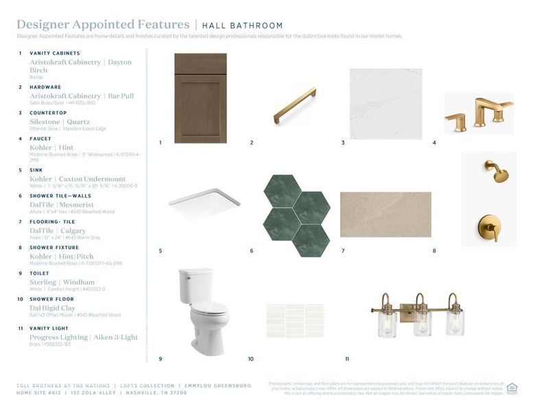 Sample of building materials used in homes in The Nations, Nashville (Image 13).