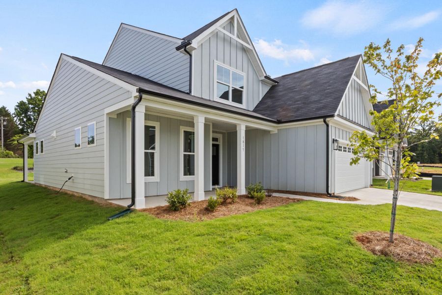 Exterior details and patio area of a home in Founders Club, Moore (Image 2).