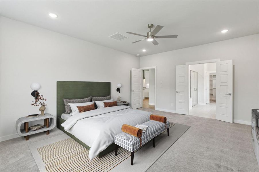 Furnished interior view inside a new home in Cross Creek Meadows, Celina (Image 8).