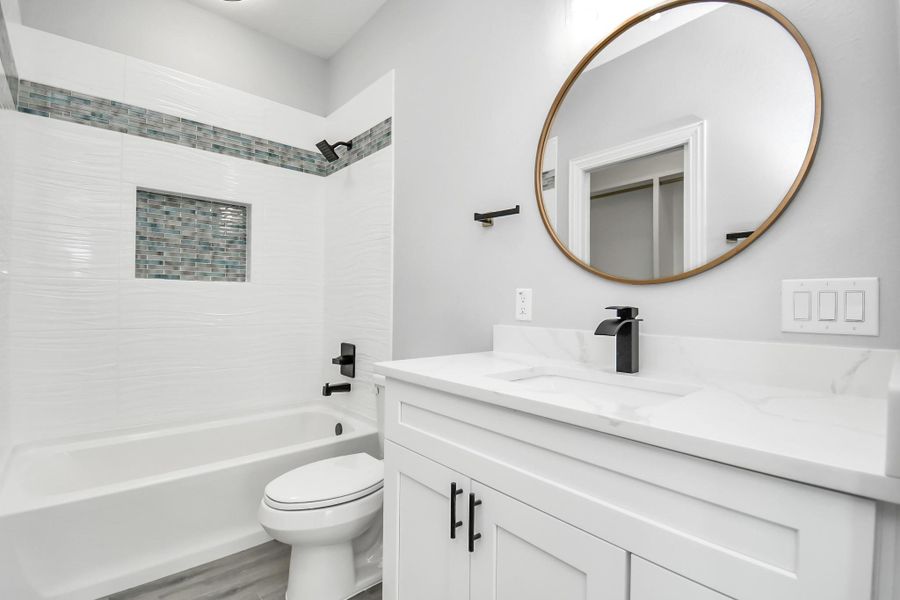 Furnished interior view inside a new home in , Dickinson (Image 10).