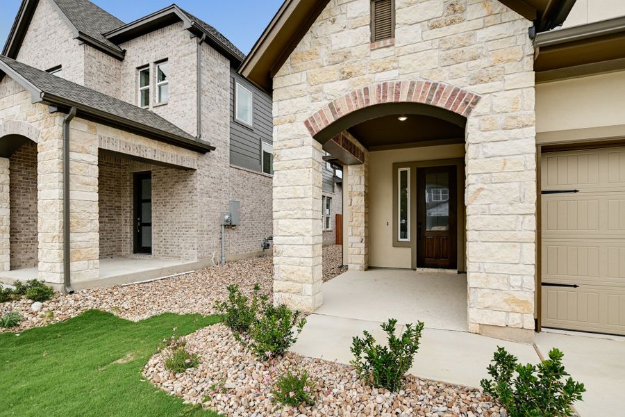 Exterior details and patio area of a home in South Brook, Leander (Image 21).