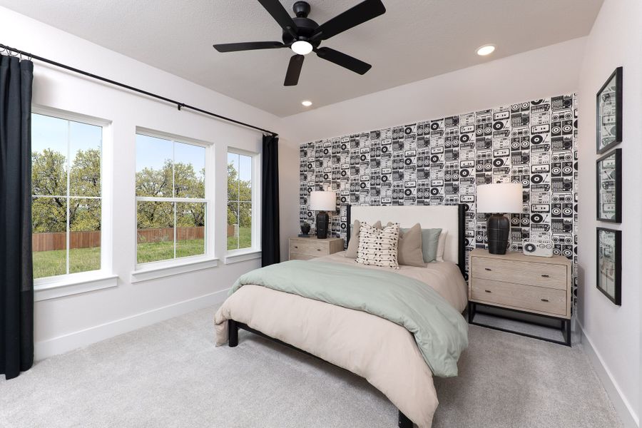 Representative furnished interior of a home built from the Winfield by Tri Pointe Homes in The Meadows, Denton (Image 11).