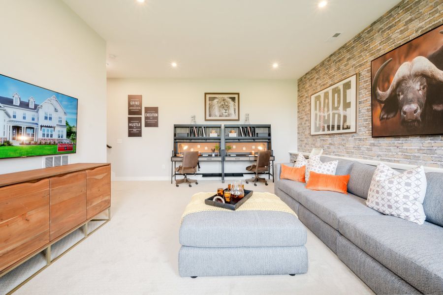 Representative furnished interior of a home built from the Avery by Fischer Homes in Twin Lakes, Hoschton (Image 56).
