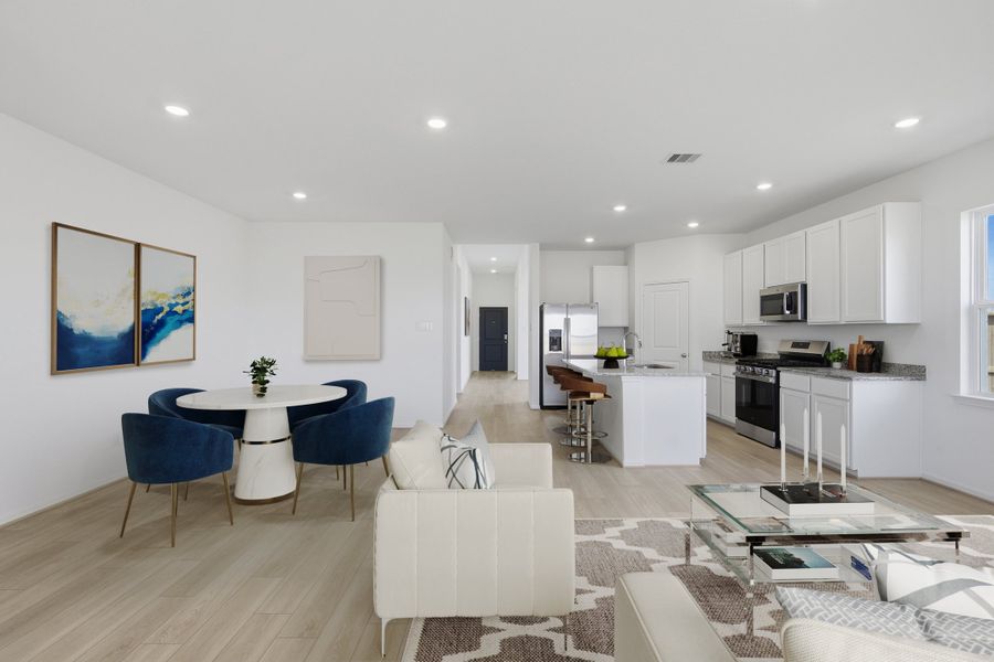 Representative furnished interior of a home built from the Barrett by Taylor Morrison in Bridge Creek 45s and 50s, Cypress (Image 11).