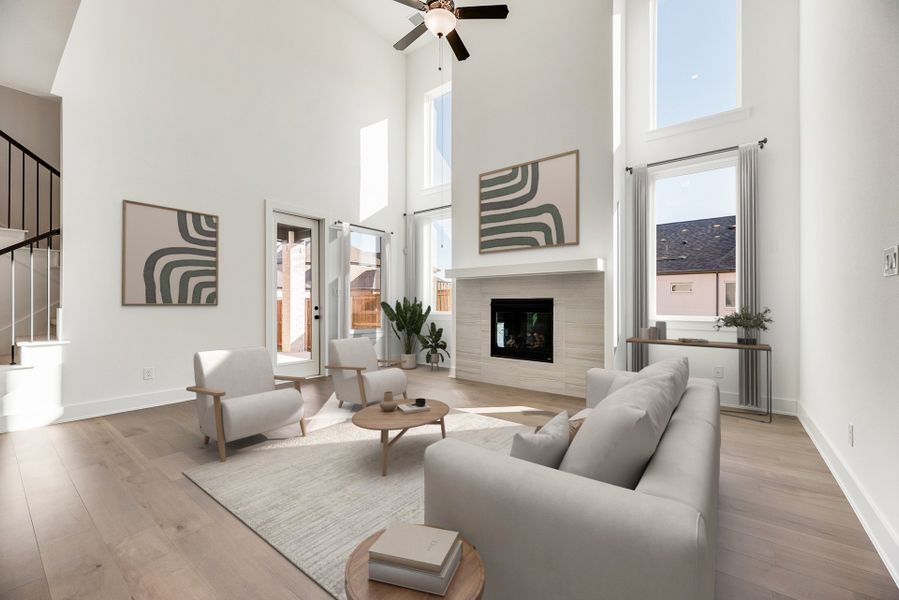 Furnished interior view inside a new home in Cottages of Celina, Celina (Image 13).