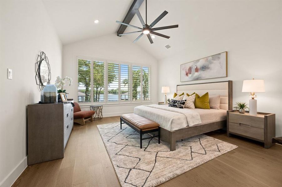 Furnished interior view inside a new home in The Resort on Eagle Mt. Lake, Fort Worth (Image 12).