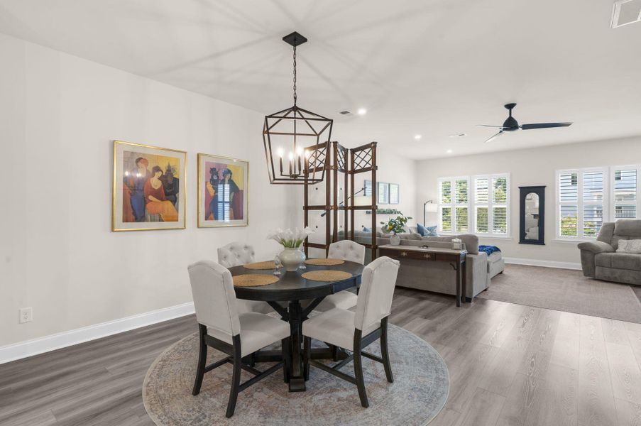 Furnished interior view inside a new home in , Summerville (Image 37). Furnished interior view inside a new home in , Summerville (Image 37).