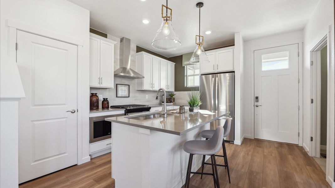 Furnished interior view inside a new home in Revere at Johnstown, Johnstown (Image 9). Furnished interior view inside a new home in Revere at Johnstown, Johnstown (Image 9).
