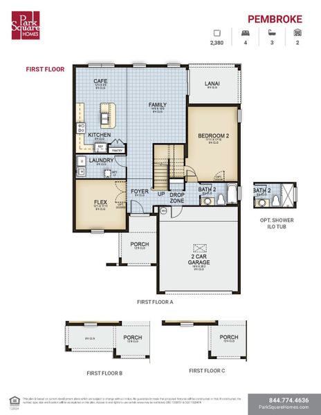2D floor plan layout for the Pembroke by Park Square Residential in Leela Reserve, Tavares, FL (Image 5). 2D floor plan layout for the Pembroke by Park Square Residential in Leela Reserve, Tavares, FL (Image 5).