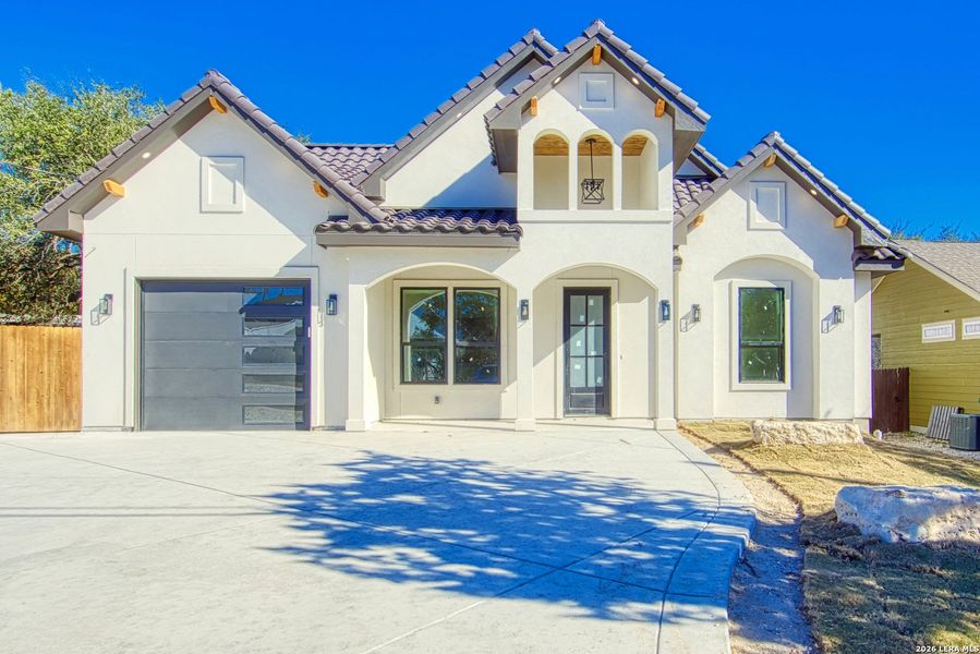 Front exterior of a new home in , Spring Branch, TX, highlighting curb appeal (Image 2). Front exterior of a new home in , Spring Branch, TX, highlighting curb appeal (Image 2).