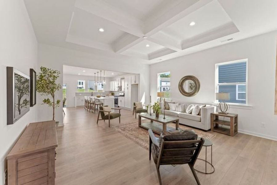 Representative furnished interior of a home built from the Bayside by True Homes in Whispering Hills, Locust (Image 8).