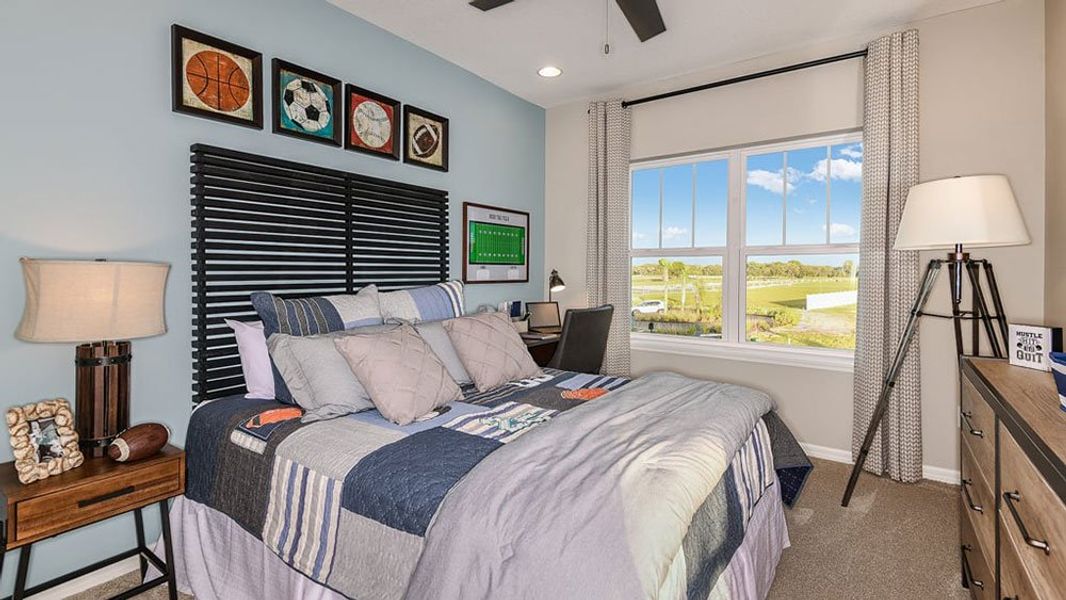 Representative furnished interior of a home built from the Bonaire by Taylor Morrison in Veranda Oaks, Port St. Lucie (Image 51).