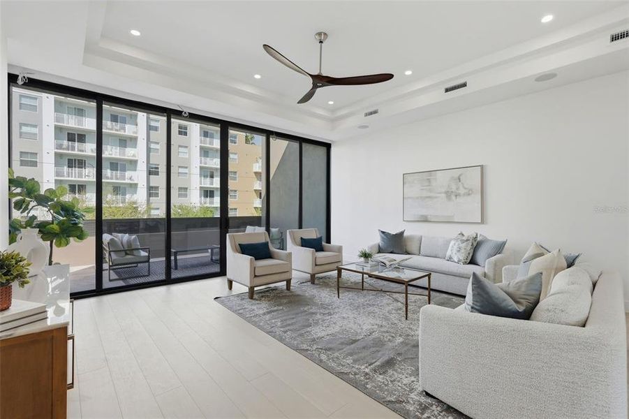 Furnished interior view inside a new home in , St. Petersburg (Image 14).