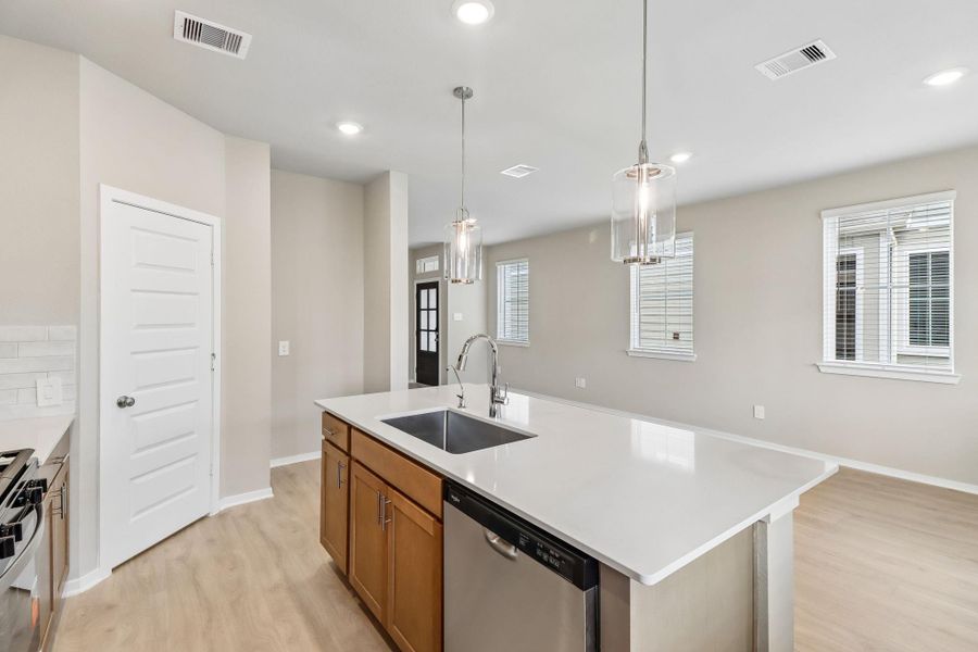 Furnished interior view inside a new home in Parkway Commons - City Series, Missouri City (Image 8).
