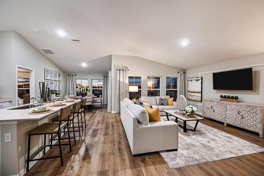 Furnished interior view inside a new home in Crosswinds, Haines City (Image 11).