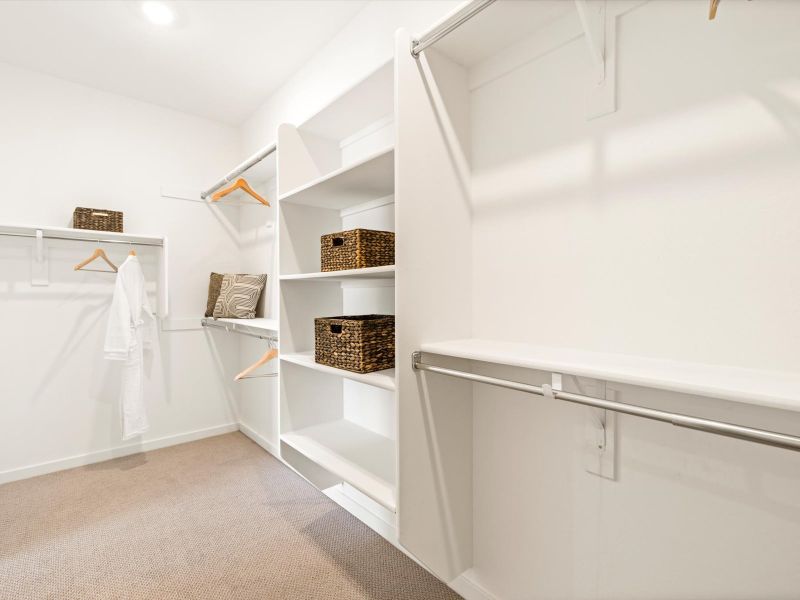 Arlo Walk-In Closet modeled at Abel Ranch