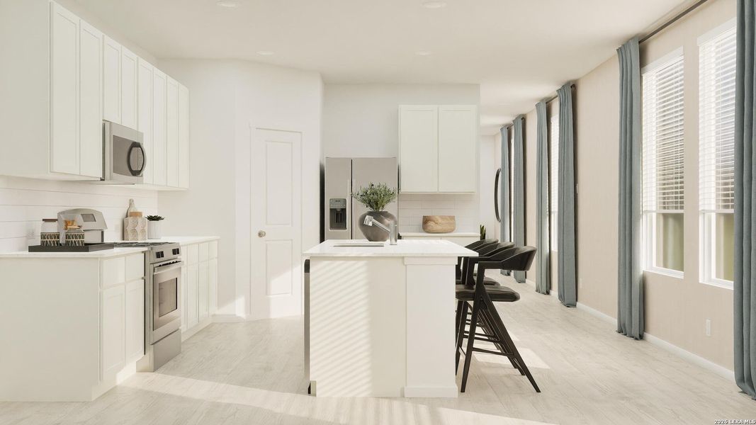 Furnished interior view inside a new home in Rose Valley, Converse (Image 5).