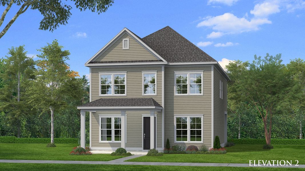 Front exterior of a home in the Miller Farm Single Family Homes community, located in Pineville, NC (Image 5).