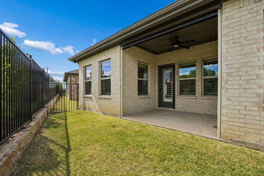 Exterior details and patio area of a home in , Rockwall (Image 3). Exterior details and patio area of a home in , Rockwall (Image 3).