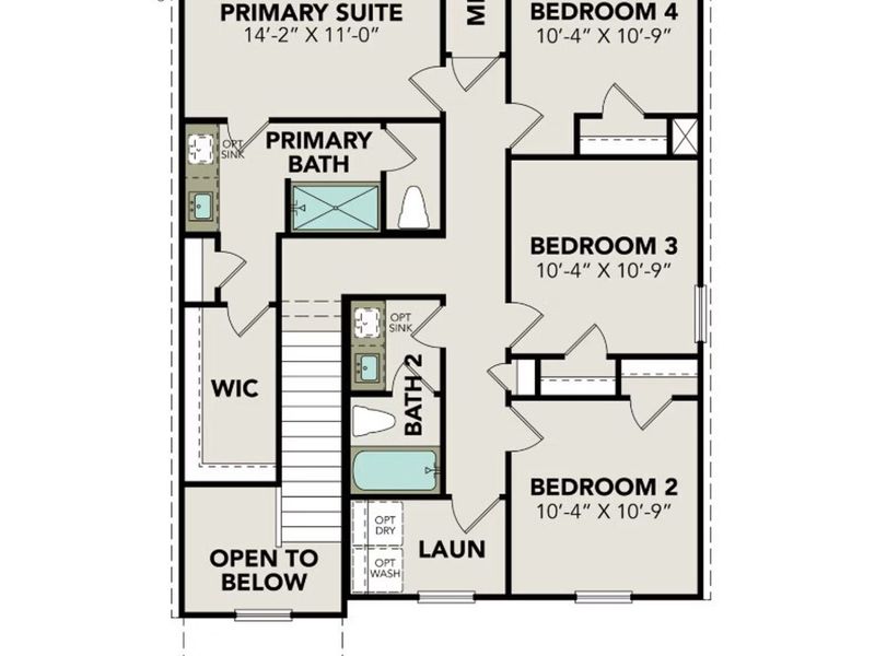 2D floor plan layout of this home in Applewhite Meadows, San Antonio, TX (Image 3). 2D floor plan layout of this home in Applewhite Meadows, San Antonio, TX (Image 3).