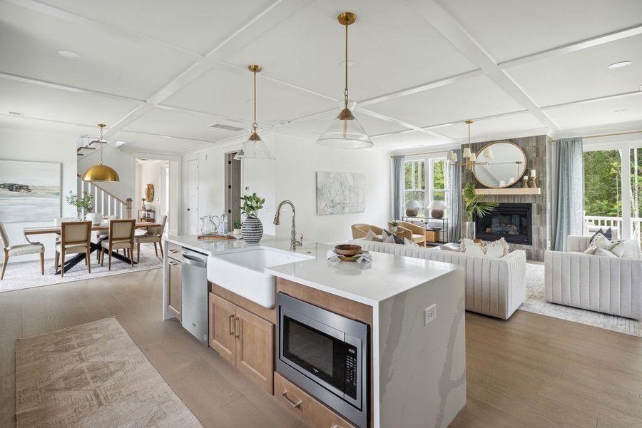 Furnished interior view inside a new home in Miller's Crossing, Johns Island (Image 18).
