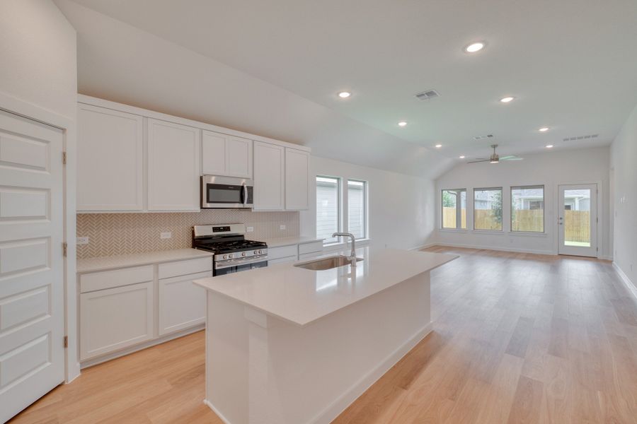 Furnished interior view inside a new home in Prairie Winds, Hutto (Image 8).