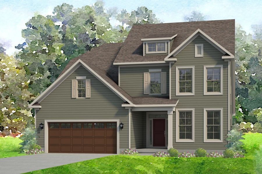 Representative exterior photo of a completed home built from the Ashlyn by Niblock Homes in Red Hill, Concord, NC (Image 7).