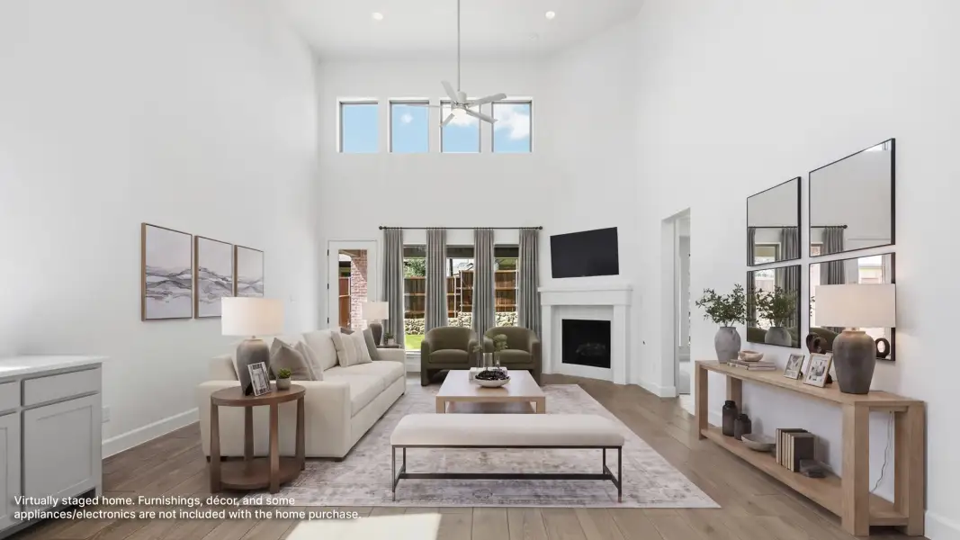 Furnished interior view inside a new home in Eliana, McKinney (Image 5).