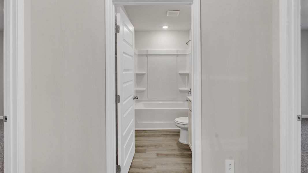 Representative unfurnished interior of a home built from the Lakeside by D.R. Horton in Bailey Park, Fayetteville (Image 26).