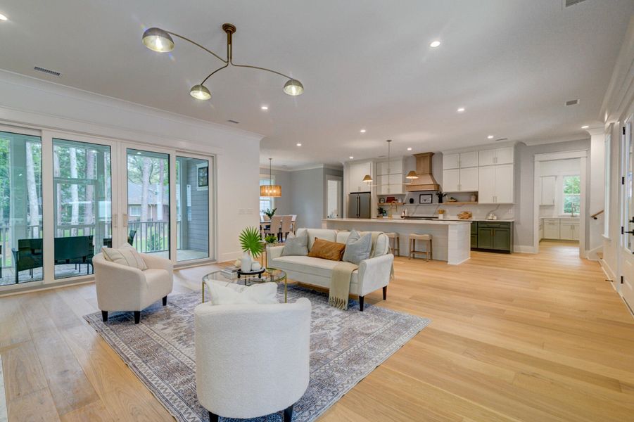 Furnished interior view inside a new home in , Hollywood (Image 38).