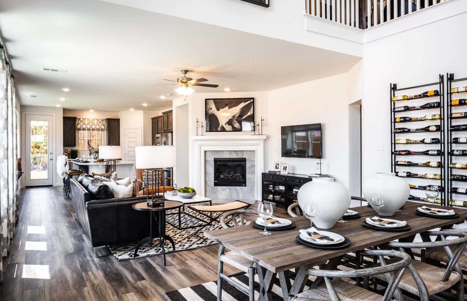 Furnished interior view inside a new home in Santa Rita Ranch, Liberty Hill (Image 20).