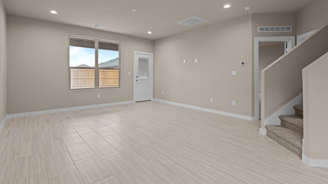 Representative unfurnished interior of a home built from the Shelby by D.R. Horton in Legacy South, Midland (Image 10).