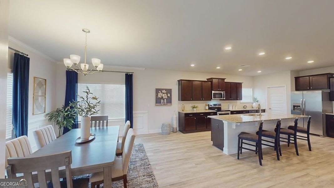 Furnished interior view inside a new home in The Abberley., Macon (Image 3).