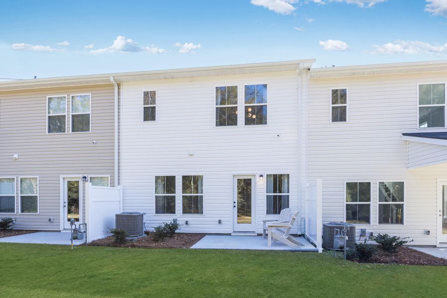 Exterior details and patio area of a home in Limehouse Farms, Summerville (Image 2). Exterior details and patio area of a home in Limehouse Farms, Summerville (Image 2).