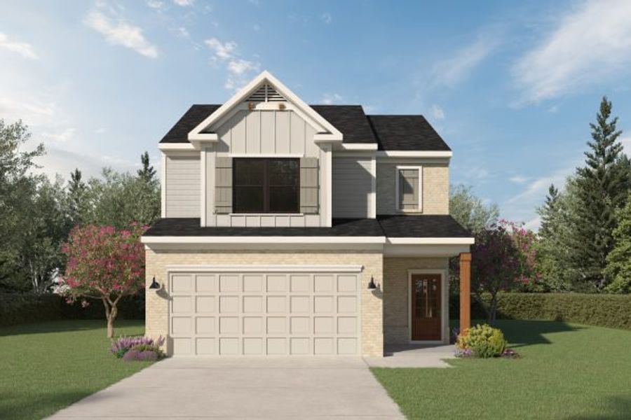 Representative exterior photo of a completed home built from the Seaside by Kerley Family Homes in Sawmill Creek, Austell, GA (Image 6).