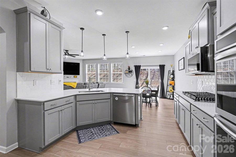Furnished interior view inside a new home in Falls Cove at Lake Norman, Troutman (Image 30).