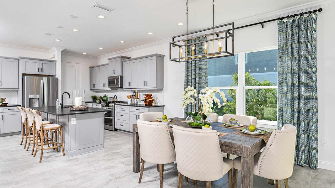 Furnished interior view inside a new home in SkySail Real Estate and Homes for Sale in Naples, FL - Neal Communities, Naples (Image 13).